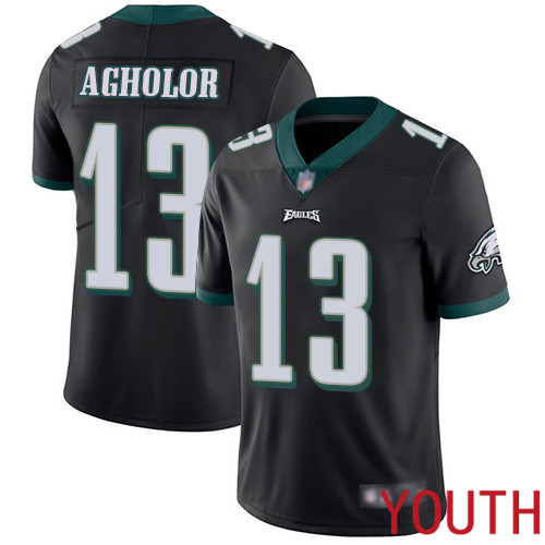 Youth Philadelphia Eagles #13 Nelson Agholor Black Alternate Vapor Untouchable NFL Jersey Limited Player 100th->women nfl jersey->Women Jersey